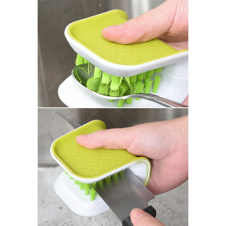 Simply Good Hand-Held Cutlery Cleaner - Scrub Brush For Knives and