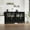 black, variant on Home Sideboard Buffet Cabinet with 4 Glass Doors, 55" Large Buffet Cabinet with Storage, Modern Farmhouse Storage Cabinet Table for Kitchen Dining Room, Living Room