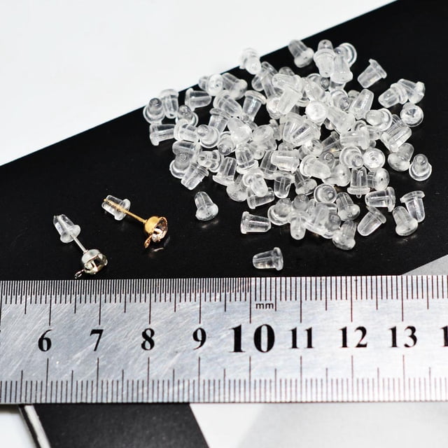 Pendientes de Plástico Suave Perfecl 600 Piezas 5x6mm Tapones de Enchufe Anti-alérgico Antiinflamatorio