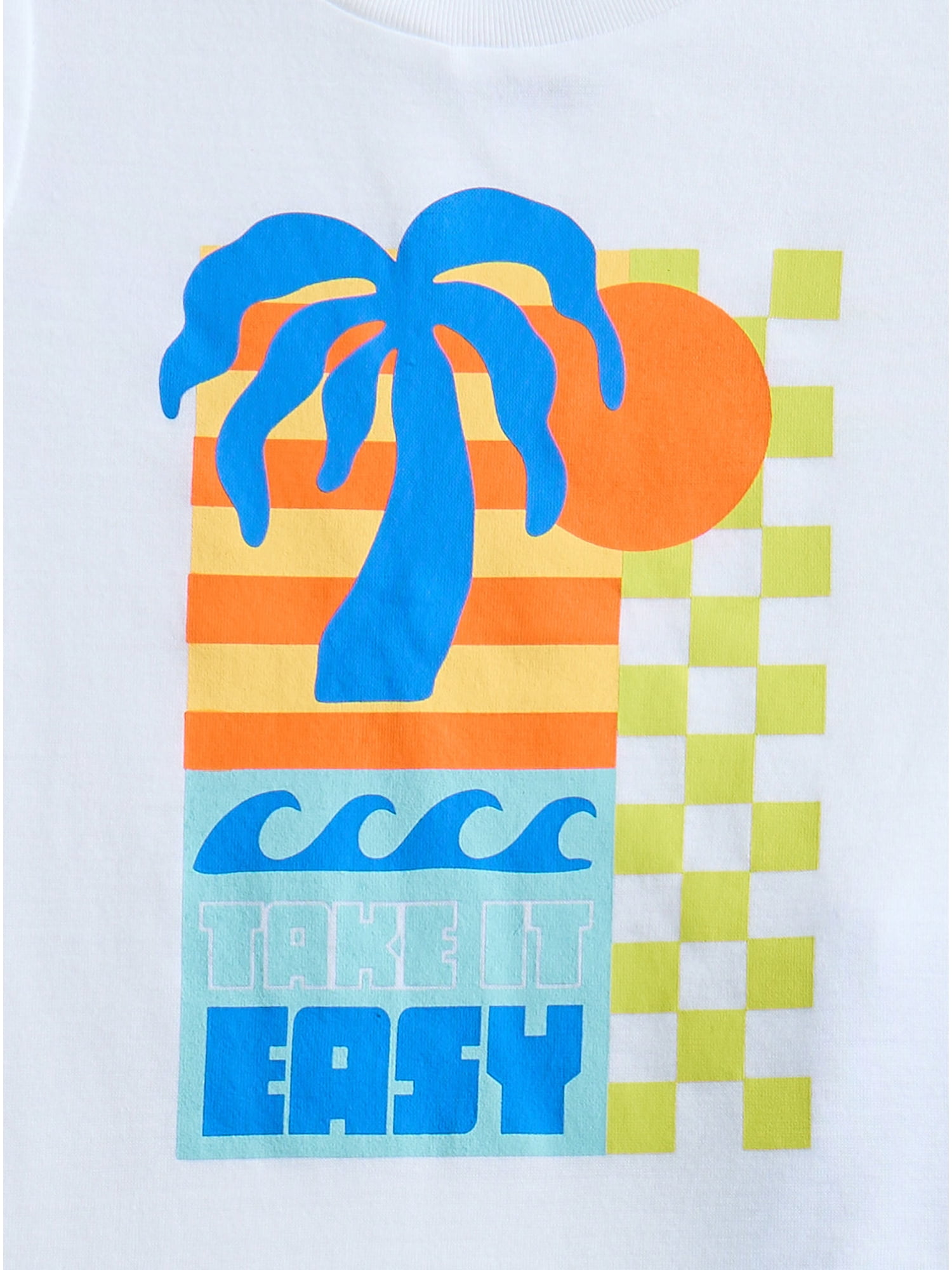 Wonder Nation Boys Graphic Tank Top and Shorts Sleep Set, 2-Piece, Sizes 4-18