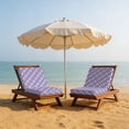 thumbnail image 6 of Outdoor Patio Cushion Covers 4 Pack Purple Plaid Patio Chair Cushion Covers with Ties and Zipper Purple White Grids Geometric Waterproof Outdoor Seat Cushion Covers for Patio Furniture 22"x20", 6 of 7