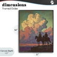 thumbnail image 4 of Stupell Industries Rustic Lodge Cowboys Silhouetted Against Clouds Black Framed Giclee Art, 11 x 14, by Arlington Prints, 4 of 8