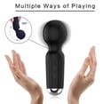 thumbnail image 5 of Tutuviw Mini Multi-Frequency Massager Personal Back Massager Handheld Waterproof & Rechargeable Massager 20 Speeds Vibration Massage for Travel Relaxation, Legs Muscles (Black), 5 of 7