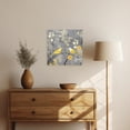 thumbnail image 4 of ZHONGYUTONG Bird Canvas Wall Art Grey and Yellow Pictures Love Birds Painting Birds on Tree Branches Poster for Bedroom Decor Framed (20.00" x 20.00"), 4 of 5