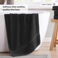 thumbnail image 4 of Juego de toallas de baño LANE LINEN Luxury, 6 piezas, 100% algodón, color negro, 4 of 9