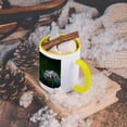 thumbnail image 5 of 3dRose, Metaphid Jumping Spider, Metaphidippus, , 15oz Two-Tone Yellow Mug, 5 of 7