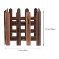 thumbnail image 3 of 1.2m Decoractive Wooden Picket Fence Miniature Christmas Xmas Tree Wedding Party Decoration (Carbonized), 3 of 6