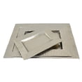 thumbnail image 2 of Juego de bandejas Benzara Nancy, 3 unidades, metal plateado, bordes ondulados, 2 of 5