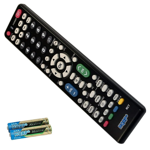 HQRP Télécommande pour Sharp AQUOS LC-32PX5M LC-32SH20U LC-32SB24U LC-32LS510UT LC-32SB27UT LED HD TV Smart 1080p 3D Ultra 4K