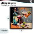 thumbnail image 4 of Stupell Industries Contemporary Every Sip of Martini Night Black Floating Frame Canvas Art, 18 x 18, by Lazar Studio, 4 of 8