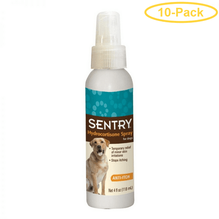Sentry Hydrocortisone Spray for Dogs - Anti-Itch Medication 4 fl oz - Pack of