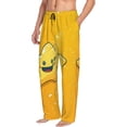 thumbnail image 6 of Sigee Happy Cartoon Star print Men's Pajama Pants Lounge Sleep Bottoms with Elastic Waistband and Pockets-X-Large, 6 of 6