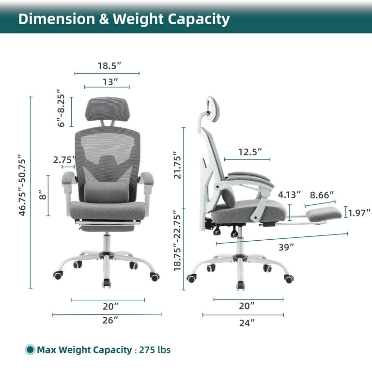 Yoyomax Ergonomic Office Chair - High Back Mesh, Reclining Yoyomax Ergonomic Office Chair - High Back Mesh, Reclining