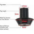 thumbnail image 2 of Gas Stove Foot - 16 Pieces - Cooktop Accessories - Gas Stove Rubber Foot Caps - Rubber Cap for Pan Support - Replacement - Black - Rubber - For Gas Stove Top Grate, 2 of 4