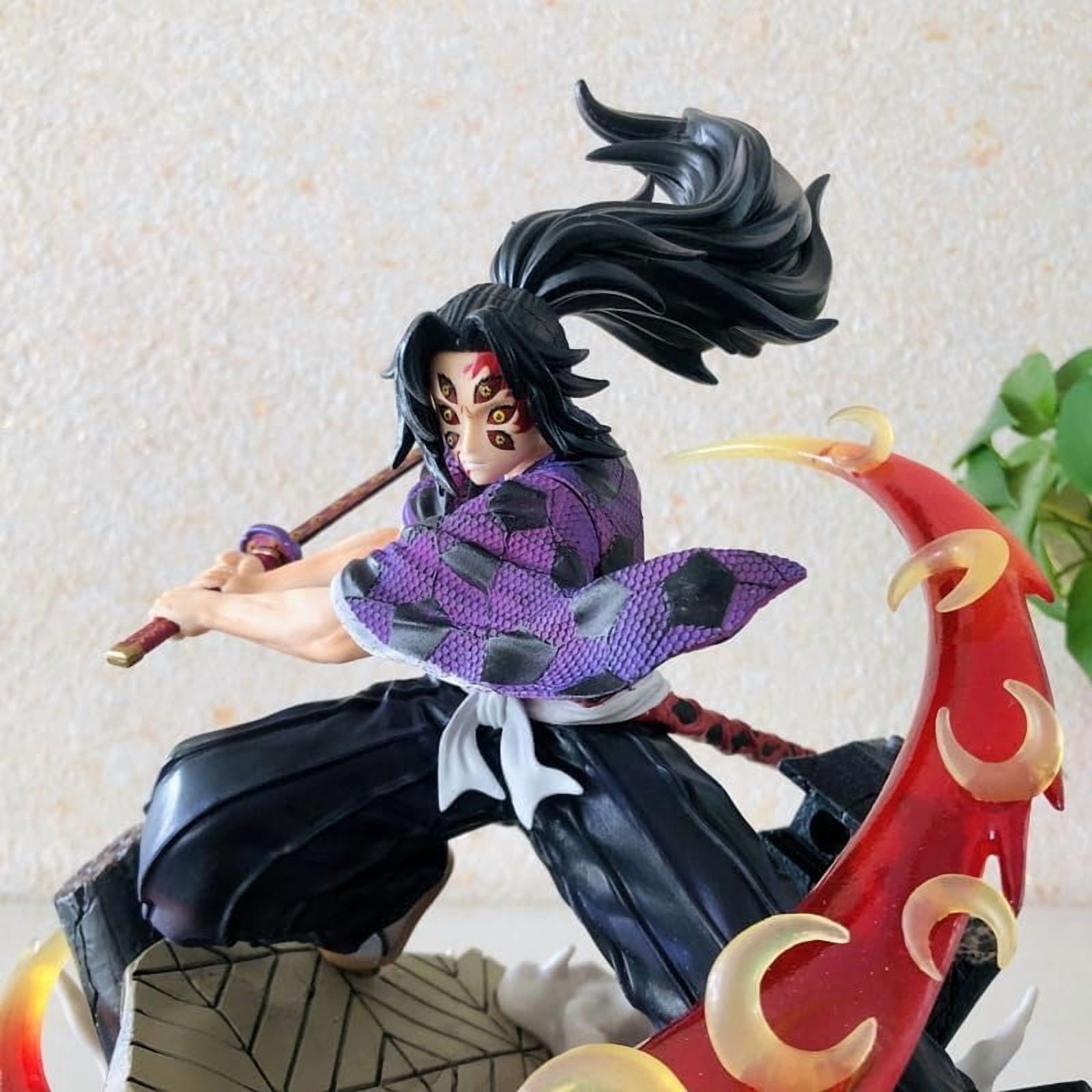 Kokushibo Figures, Kokushibo Swinging Sword Figure Statue 26cm/10.2inch PVC Figurine Cosplay Action Figures Model Collectible Anime Fans Gift