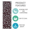 thumbnail image 3 of Leaves Collection Contemporary, Cozy, Vibrant and Soft Stair Mats & Rugs, 9'' x 28'', 3 of 7