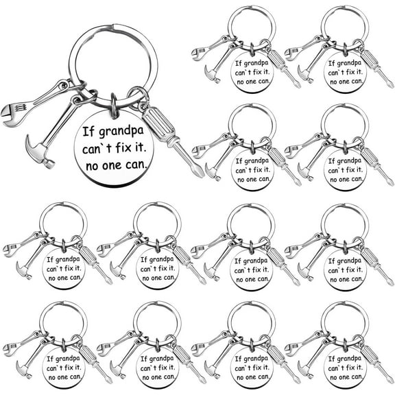 Dad Grandpa Papa Keychains Father's Day Bulk Gifts Birthday Keychain Men's Keyrings Gift