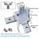 thumbnail image 4 of 4Pc Series 3 Way End Corner Bracket Connector for European Standard 6mm T Slot 20 x 20mm Aluminum Extrusion Profile, 4 of 5