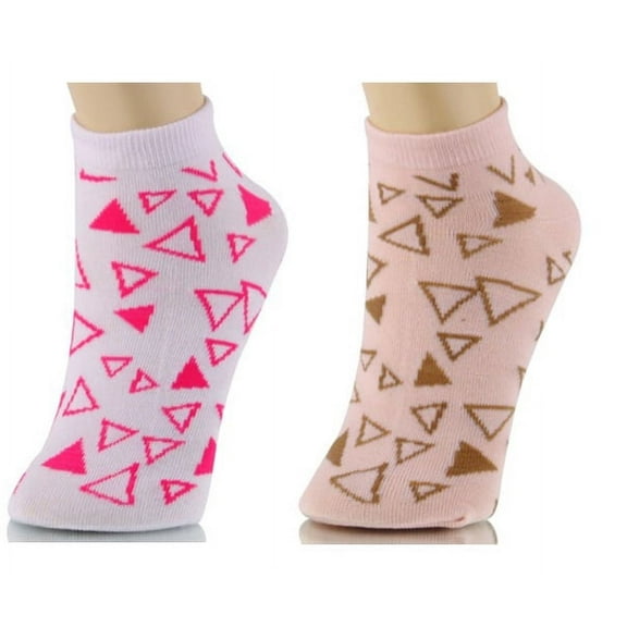 Pensail 6 Pack LowCut Sock Triangle Print Sock (Size: 6 8)