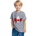 thumbnail image 4 of Lovzfmll Maple Leaf Print Short Sleeve Tee for Boys & Girls, Cute Casual Cotton Top for Kids, Loose Fit Blouse for Kids 4-5 Years, 4 of 9