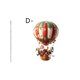 thumbnail image 2 of Decoraciones de Navidad Del Coche Papá Noel Paracaídas de Globo de Aire Caliente Colgante de Llavero de Coche Acrílico 2D, 2 of 3
