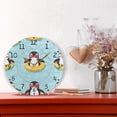 thumbnail image 2 of Cartoon Penguins in Swim Circles Round Wall Clock Silent Analog Battery Operated Gold Pointer Home Decor 9.84" Diameter, 2 of 11
