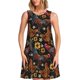 thumbnail image 1 of Disketp Sunflower Rooster para Vestido sin Mangas para Mujeres, Vestidos de Verano para Mujeres, Casual y Holgado para la Playa, 1 of 7