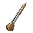 Tongs For Cooking Kithchen Stainless Steel York Walnut Wood Tongs With