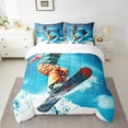 thumbnail image 2 of YST Ensemble de Literie de Sport Ski 7 Pcs avec Draps, Taille Complète, Polyester, 2 of 5