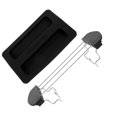 thumbnail image 3 of 2 fundas de silicona para tostadora, tapa para panificadora, rejilla para tostar pan, soporte para sándwiches, accesorios para calentar tostadas, color negro, 3 of 8