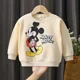 thumbnail image 1 of Disney-sudaderas con capucha para bebé y niño, conjunto de dos piezas con estampado de dibujos animados, Tops de manga larga y pantalones, traje informal, 1 of 4