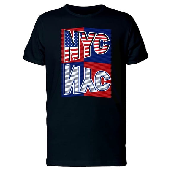 Nyc Inverted Colors Flag Tee Men's -Image by Shutterstock
