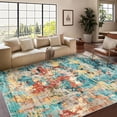 thumbnail image 1 of Abstract Area Rug x Large Washable Living Room Bedroom Rug Modern Non-Shedding Low Pile Area Rug Throw Rug for Dining Room Home ( ;x;), 1 of 6