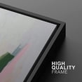 thumbnail image 4 of IDEA4WALL Framed Canvas Print Pastel Green, Yellow & Pink Color Field Abstract Wall Art Modern Artwork Decor Bohemian Minimalism Relax/Zen for Living Room, Bedroom - Black 16"x24", 4 of 5