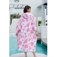 thumbnail image 2 of Toalla NUBURGREY, poncho de surf, secado rápido, con capucha, 110 cm, 2 of 7