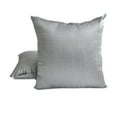 thumbnail image 2 of The HomeCentric Plain Pillow Covers Silver Grey Pack of 2, 16"x16" (40x40 cm) Pillow Covers, Art Silk Plain, Solid Throw Pillowcase For Sofa, Solid Pattern Modern Style - Silver Gray Luxury, 2 of 5