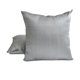 thumbnail image 2 of Funda de almohada lumbar de lujo HomeCentric, gris plateado, paquete de 2, 30 x 40 cm (12 x 16 pulgadas). Funda de almohada rectangular lisa y lisa de seda artística, estilo moderno liso. Lujo gris, 2 of 5