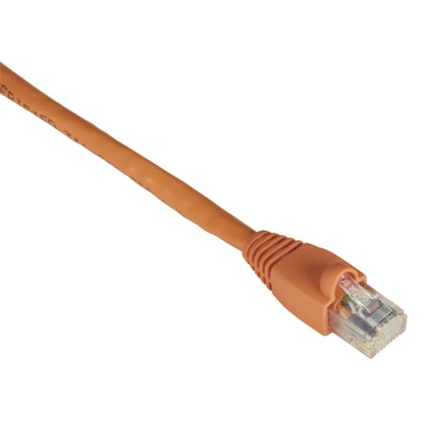 GigaTrue CAT6 Channel 550-MHz Patch Cable, Snagless Boots - Orange, 3 ft.