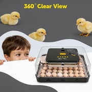 Adnoom 56 Egg Incubator Chicken Incubators for Hatching Eggs with Automatic Egg Turner and Humidity Temp Control, Egg Hatcher Incubator with Egg Candler for Chicken Ducks Bird Quail