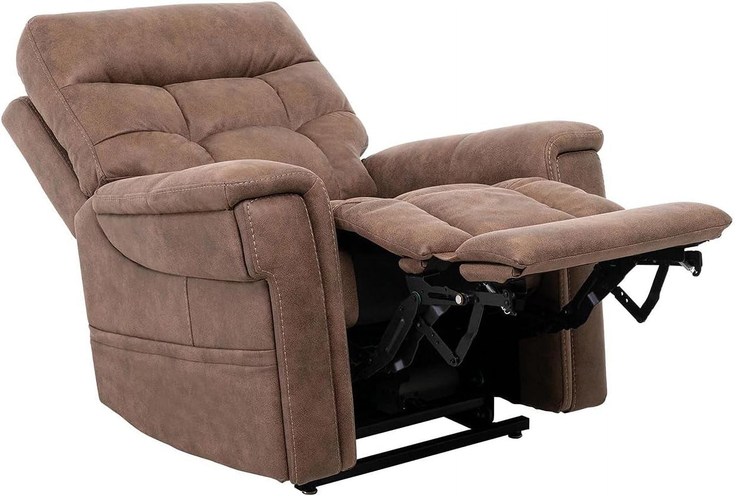 Pride Mobility Radiance 3-Position Power Recliner Lifting Chair with 3 Heating Pads, Brown