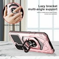 thumbnail image 5 of Robotic Series Hybrid Case with Ring Grip for Samsung Galaxy S23 Plus - Rose Gold, 5 of 5
