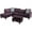 Amaranth, variant on Lifestyle Furniture Catrina Left-Facing Sectional & Ottoman in Black/Gray