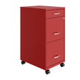 thumbnail image 2 of Pemberly Row 3 Drawers Vertical Red Metal Filing Cabinet Pre-assembled, 2 of 6