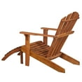 thumbnail image 2 of vidaXL Garden Adirondack Chair with Footrest Solid Acacia Wood, 2 of 5