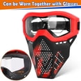 thumbnail image 4 of Máscara táctica con gafas de seguridad para niños compatible con Nerf, 4 of 7