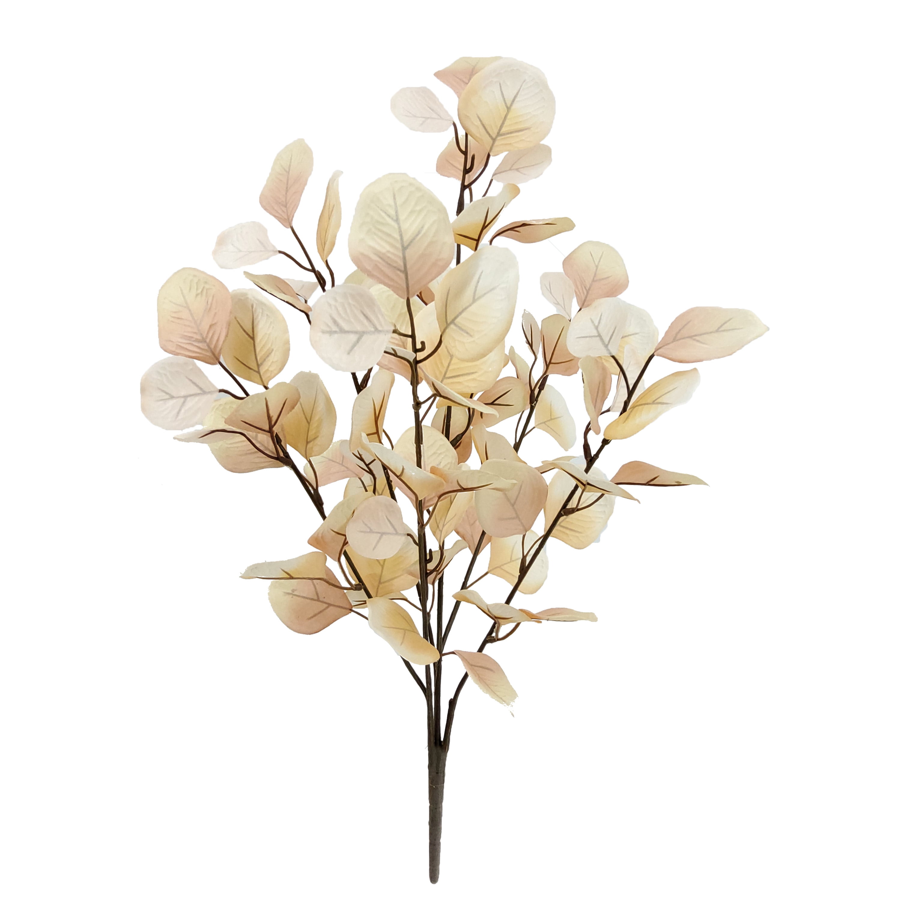 Mainstays 22 in Indoor Artificial Eucalyptus Bush, Cream