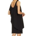 thumbnail image 2 of Betsy & Adam Womens Embellished Shutter Sleeve Shift Dress, 2 of 3