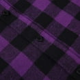 thumbnail image 6 of DDAPJ pyju Mens Flannel Plaid Shirt Regular Fit Long Sleeve Casual Button Down Shirts Lightweigt Gingham Work Shirt with Pockets Purple S, 6 of 9