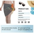 thumbnail image 5 of Disketp Hawaiian Style Bald Eagle Women Swimsuit Cover Up Short Chiffon Summer Beach Sarong Bikini Wrap Skirt Bathing Suit, 5 of 5