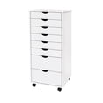 thumbnail image 5 of Jela Solid Wood 6+2 Drawer Wide Roll Cart in White, 5 of 9